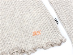 Mads Nørgaard oatmeal melange pointella t-shirt Trudy